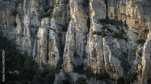 Texture of the walls of the mountain of montserrat, generative ai © ImronDesign
