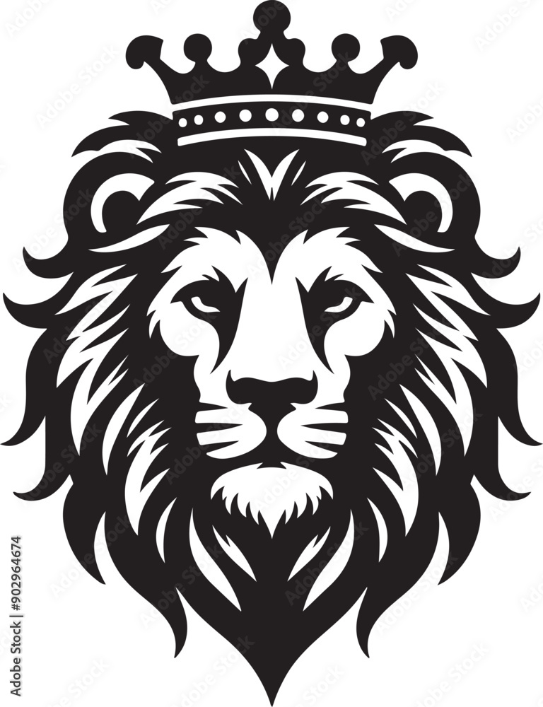Lion head silhouette vector art illustration. Lion head vector. Lion head silhouette vector art illustration. Lion head vector.