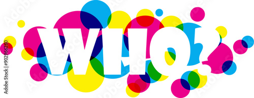 Who?, WImage of question mark symbol in a white background For assembly Or create teaching material for mothers who do Homeschool And teachers