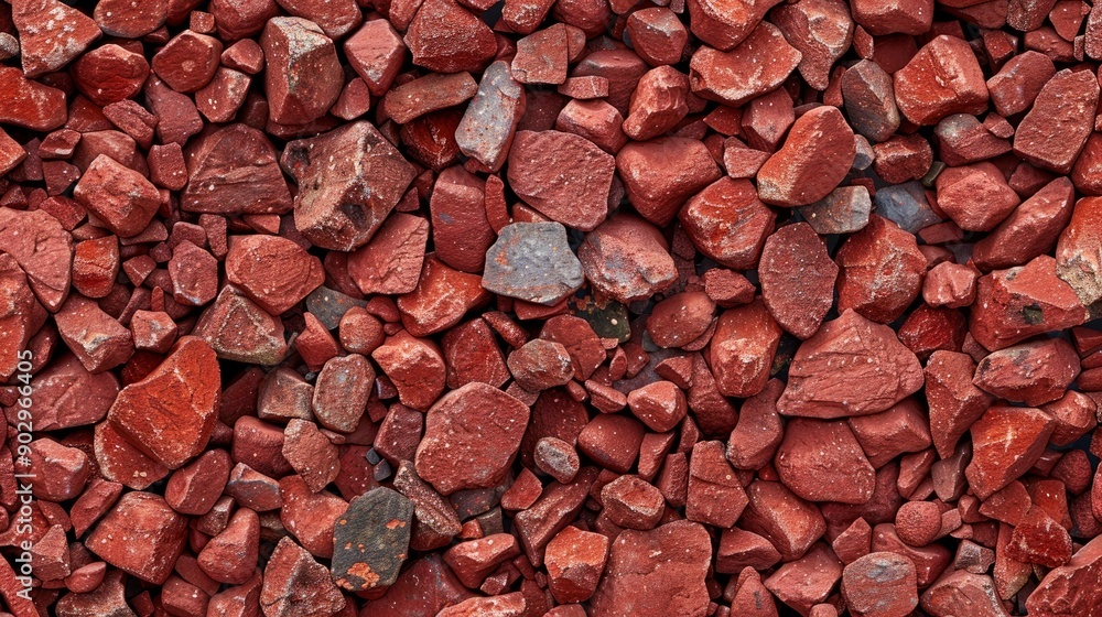 Texture red gravel grit displacement map, generative ai Texture red gravel grit displacement map, generative ai