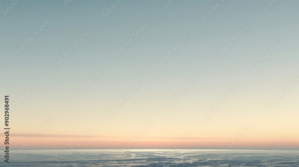 An expansive view of a tranquil sunset over the ocean An expansive view of a tranquil sunset over the ocean
