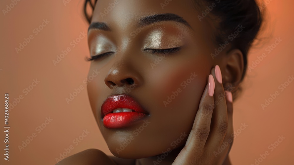 The Glamorous Model's Face The Glamorous Model's Face