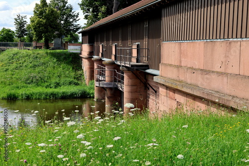 Stauwehr in der Elz in Riegel photo