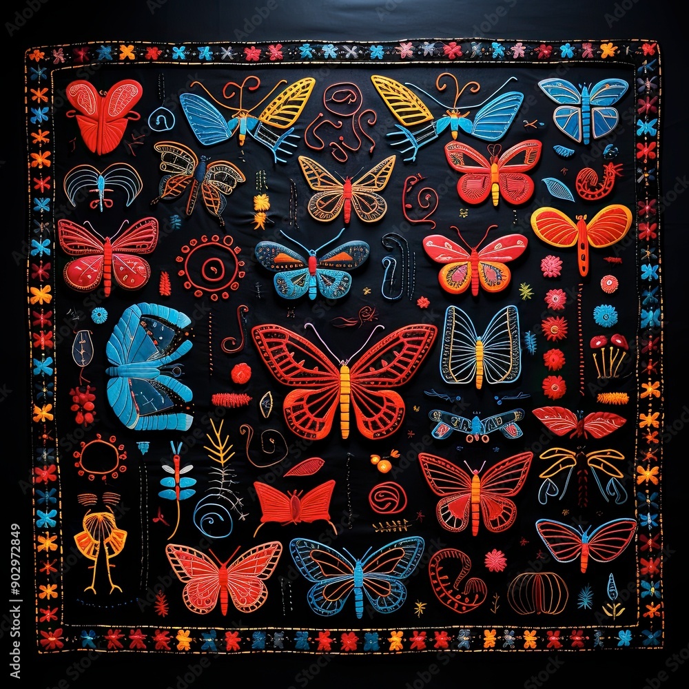 Fototapeta premium Panama Mola Tapestry 