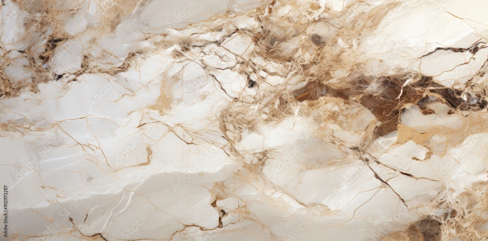 White Marble with Brown Veins White Marble with Brown Veins