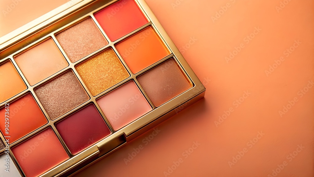 Shimmering Sunset Eyeshadow Palette AI Generated Shimmering Sunset Eyeshadow Palette AI Generated