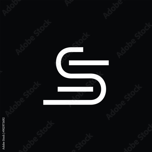 S letter logo design vector