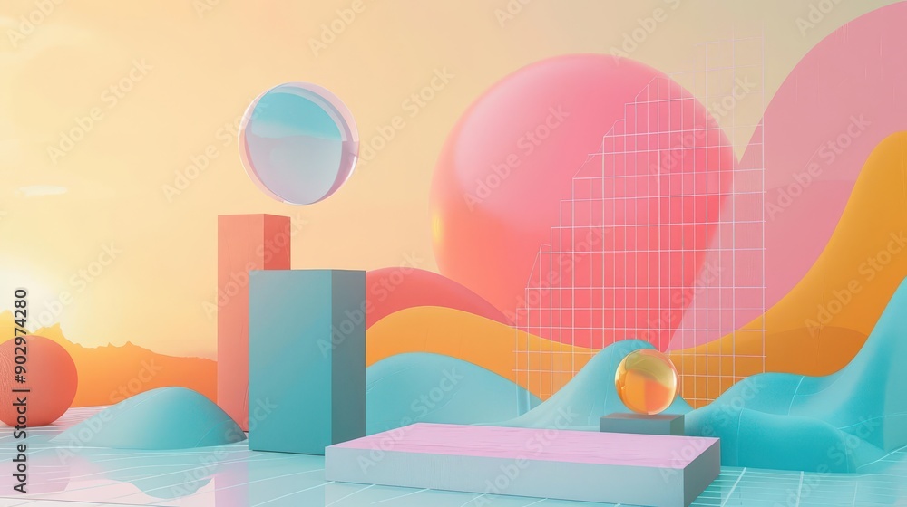 Creative business pitch with vibrant visuals, right-aligned, pastel background, high resolution, Creative business pitch with vibrant visuals, right-aligned, pastel background, high resolution,