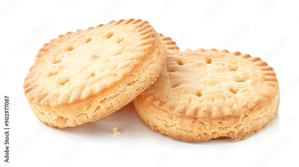 Two cookies with holes in them Two cookies with holes in them