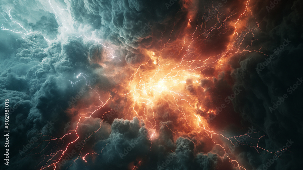 The Lightning effect background isolation, Illustration The Lightning effect background isolation, Illustration