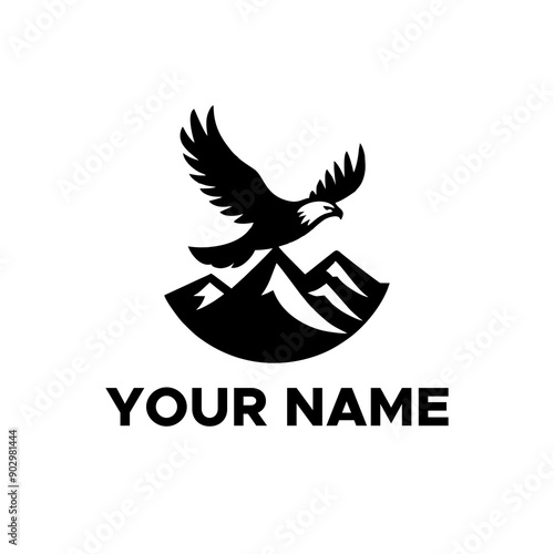 black eagle vector