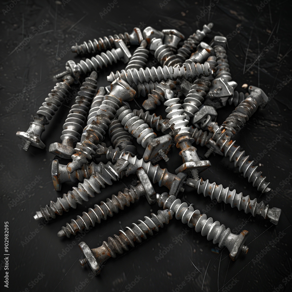 Pile of Rusty Industrial Screws
Pile of Rusty Industrial Screws