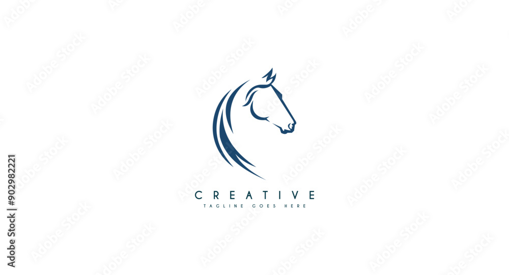Beauty horse ranch stable, power logo design vector illustration Beauty horse ranch stable, power logo design vector illustration