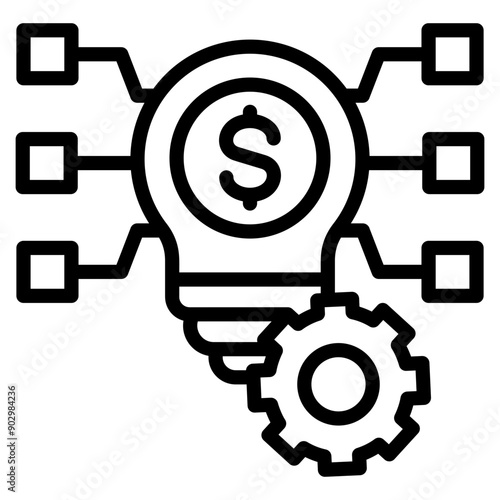 Fintech Icon For Design Element