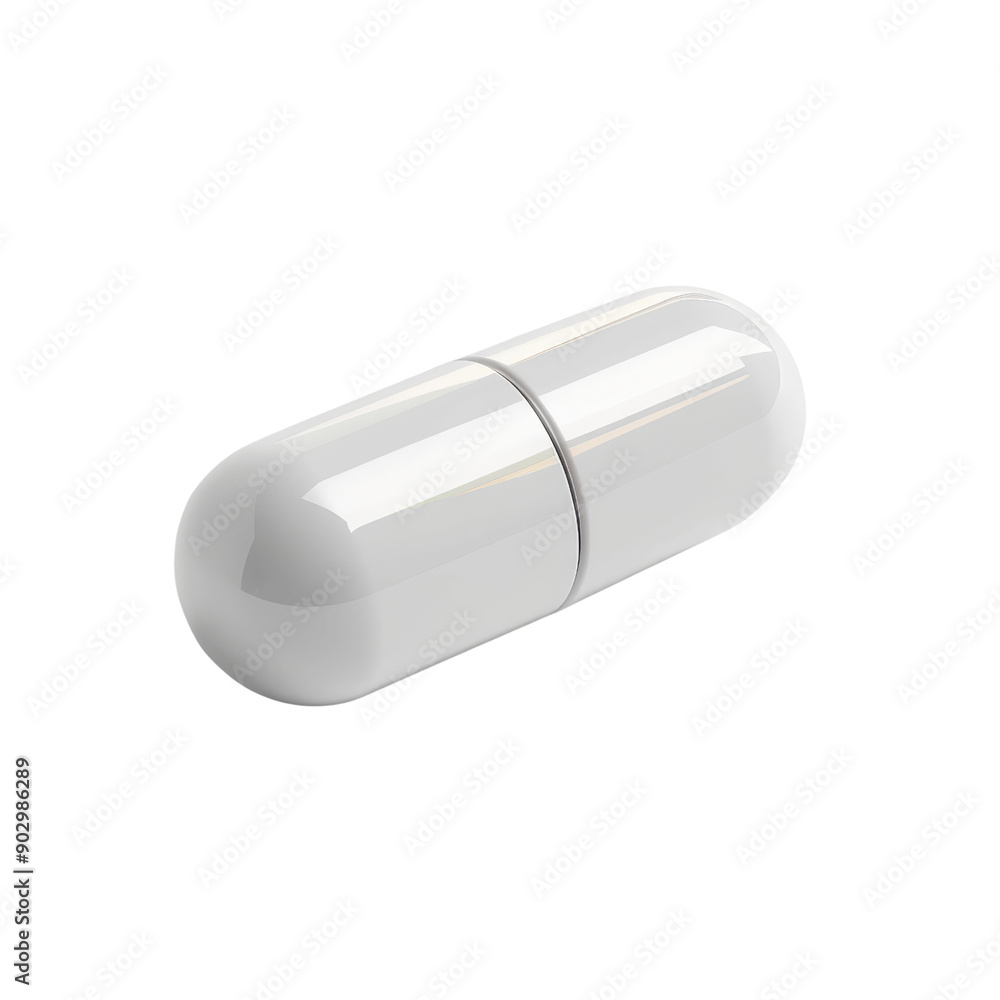 Close-up of a single white pill capsule isolated on a transparent background. perfect for medical and pharmaceutical concepts. Close-up of a single white pill capsule isolated on a transparent background. perfect for medical and pharmaceutical concepts.