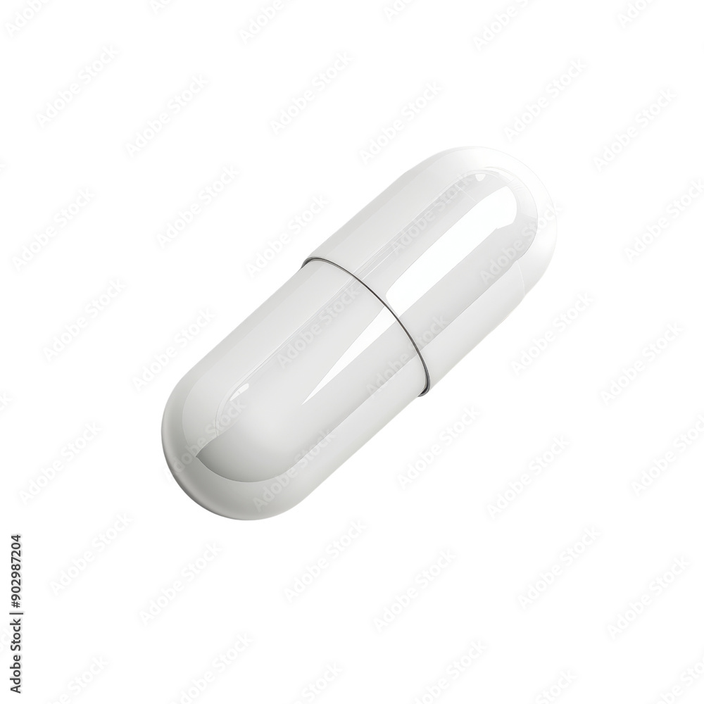 High-quality close-up image of a white capsule pill against a transparent background. Ideal for medical, pharmaceutical, and health-related themes. High-quality close-up image of a white capsule pill against a transparent background. Ideal for medical, pharmaceutical, and health-related themes.