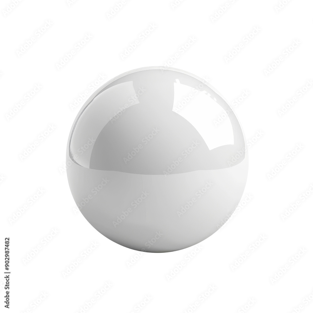 High-resolution image of a glossy white sphere with reflections, perfect for 3D modeling, graphic design, and artistic projects. High-resolution image of a glossy white sphere with reflections, perfect for 3D modeling, graphic design, and artistic projects.