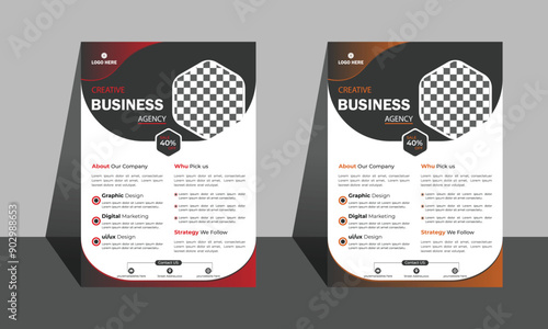 Business Flyer design for company advertisement official print branding corporate as well as identity background booklet concept design element minimalist modern page presentation simplicity paper . 