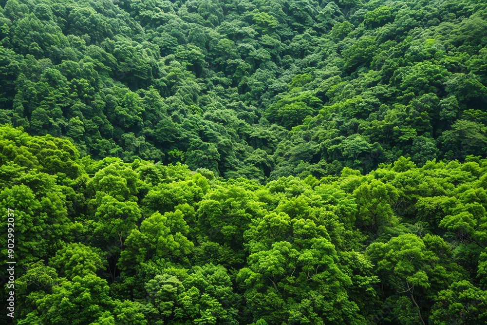 A lush forest canopy with diverse animal habitats, natural balance, ecosystem preservation A lush forest canopy with diverse animal habitats, natural balance, ecosystem preservation