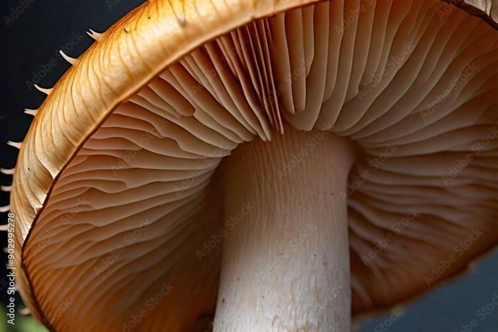Intricate Gills on the Underside of a Mushroom - 26 Intricate Gills on the Underside of a Mushroom - 26