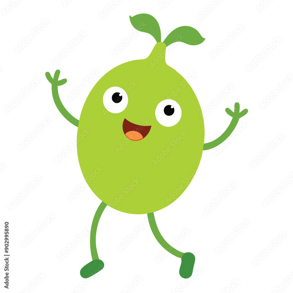 a funny dancing Gooseberry , cartoon character, vector illustration, isolated white background a funny dancing Gooseberry , cartoon character, vector illustration, isolated white background
