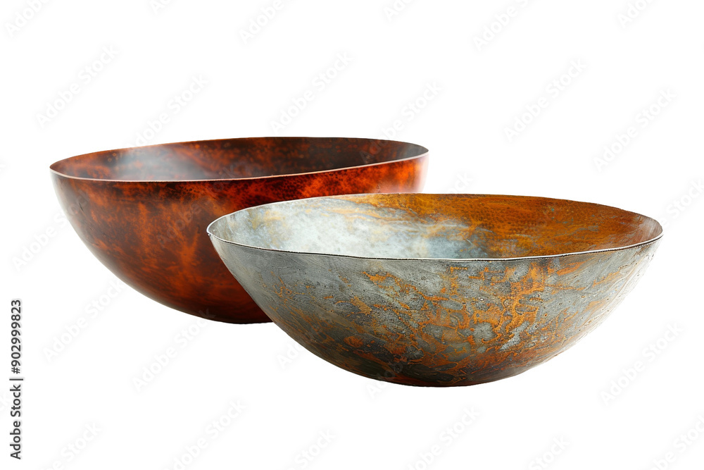 Decorative bowls isolated on transparent background Decorative bowls isolated on transparent background
