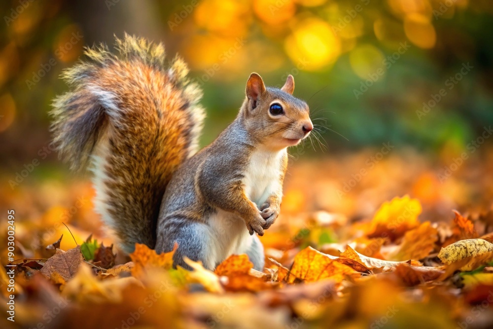 Squirrel in the autumn park Squirrel in the autumn park