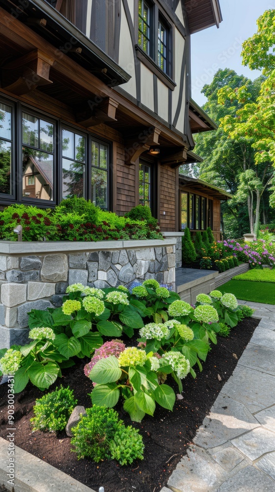 A spacious two-story house nestled among lush trees, featuring a well-maintained yard and driveway in a peaceful residential area A spacious two-story house nestled among lush trees, featuring a well-maintained yard and driveway in a peaceful residential area