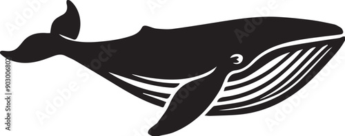 whale silhouettes vector illustration