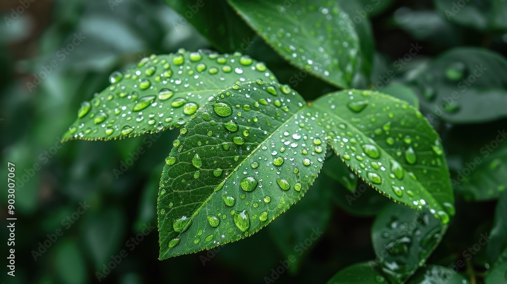 A green leaf with water droplets, capturing the freshness and natural beauty of plants. A green leaf with water droplets, capturing the freshness and natural beauty of plants.