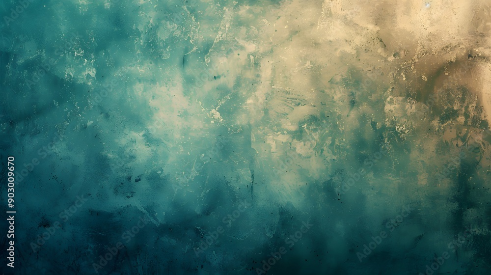 Obraz premium Abstract Textured Background in Shades of Blue and Gold