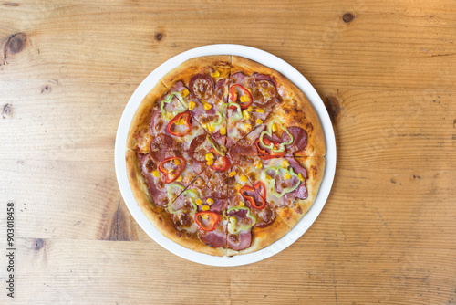 Freshly prepared food/dish in a restaurant to takeaway