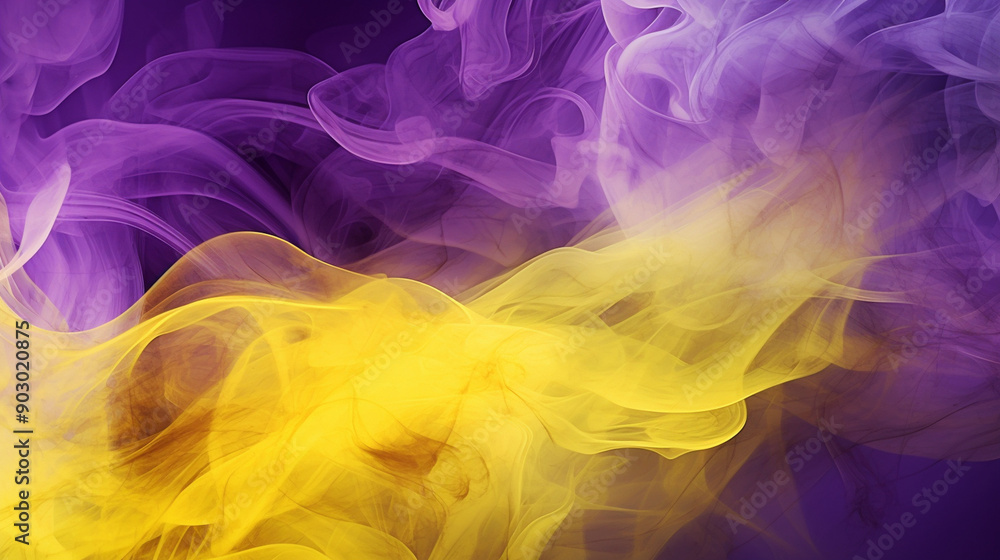 Fototapeta premium yellow and purple smoke texture background