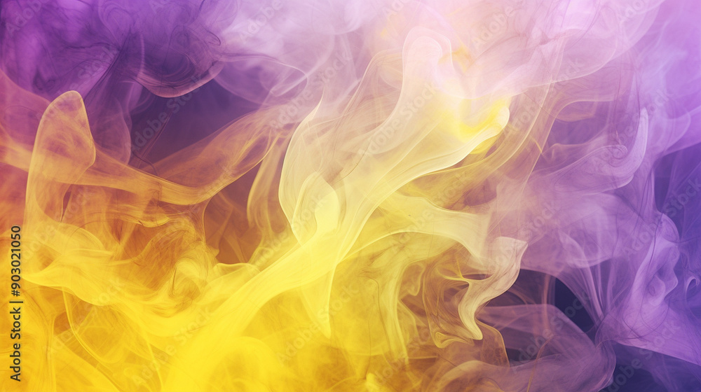 Fototapeta premium yellow and purple smoke texture background