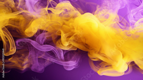 yellow and purple smoke texture background