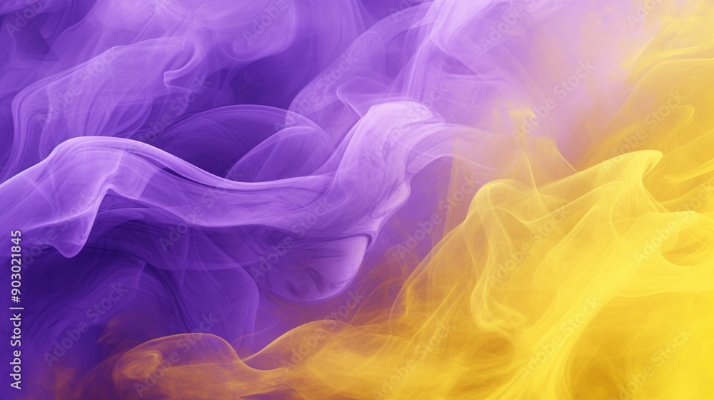 Fototapeta premium yellow and purple smoke texture background