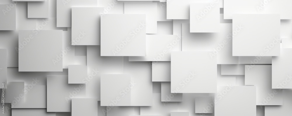 Abstract white square shapes forming modern background design Abstract white square shapes forming modern background design