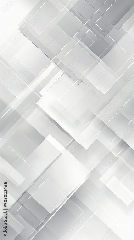Abstract geometric white and gray background with squares overlapping Abstract geometric white and gray background with squares overlapping