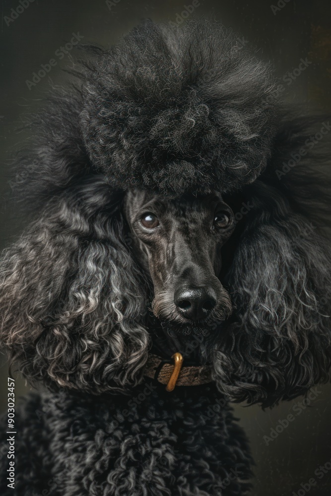Close-Up of Curly Poodle Face Close-Up of Curly Poodle Face