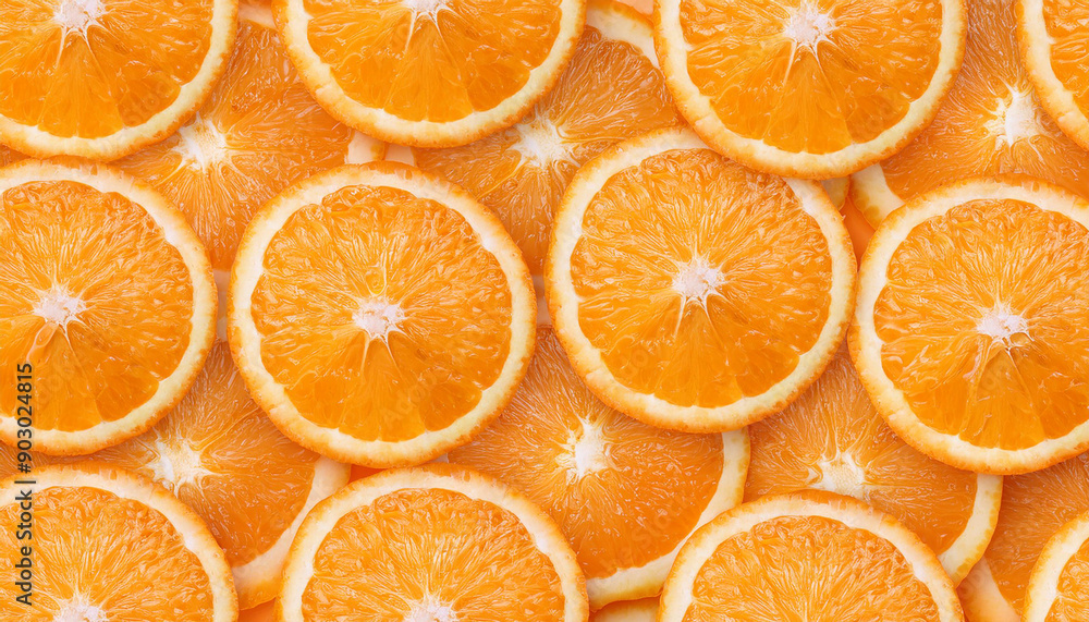 Fresh orange slices with water drops. Tasty and juicy citrus fruit. Close-up. Top view, flat lay. Fresh orange slices with water drops. Tasty and juicy citrus fruit. Close-up. Top view, flat lay.