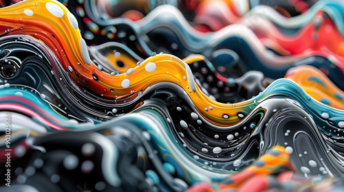 Wallpaper Mural AI-generated art patterns with abstract designs Torontodigital.ca