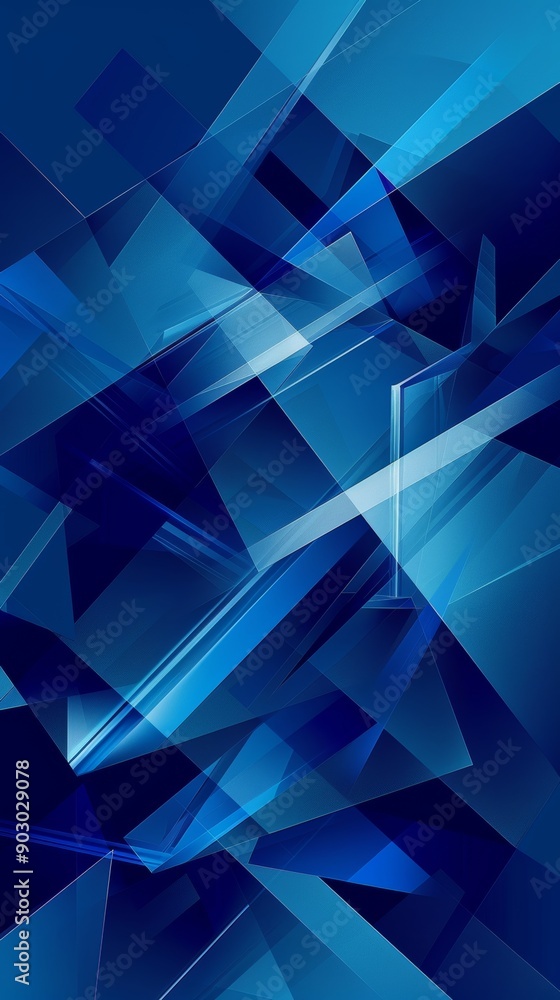 Obraz premium Abstract background composed of intersecting geometric shapes forming a dynamic design