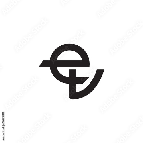 Free Download ev logo, ev letter logo, ev vector, EV Letter Initial Logo Design Template Vector Illustration - GFXLoad