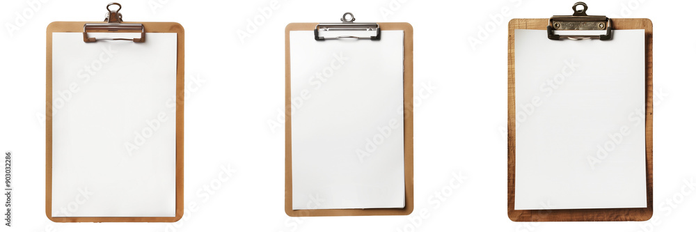 Set of Clipboard with a blank paper isolated on transparent background (2) Set of Clipboard with a blank paper isolated on transparent background (2)
