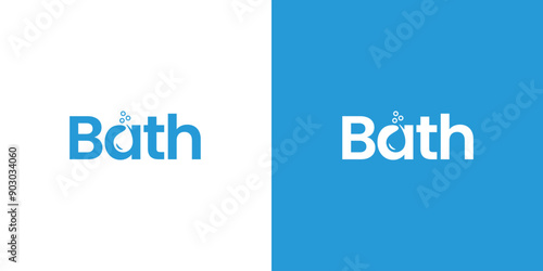 Vector Bath Soap, Water logo Design