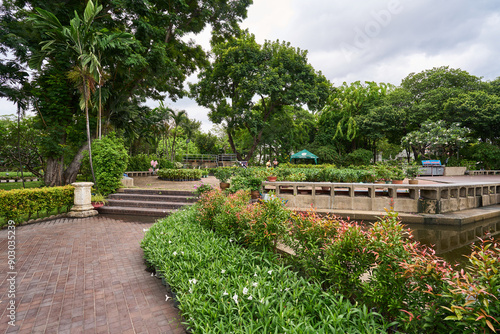 Saranrom Park in Bangkok, Thailand	 photo