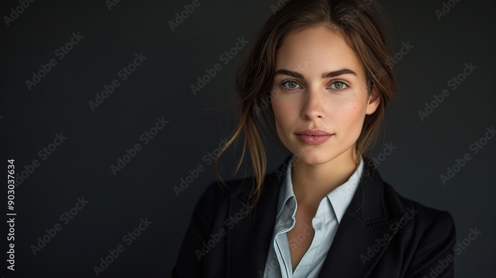 Confident and Composed: A Portrait of a Powerful Woman: A woman of strength and grace exudes confidence in this captivating portrait. Her gaze is direct, her posture assured, and her expression speak Confident and Composed: A Portrait of a Powerful Woman: A woman of strength and grace exudes confidence in this captivating portrait. Her gaze is direct, her posture assured, and her expression speak