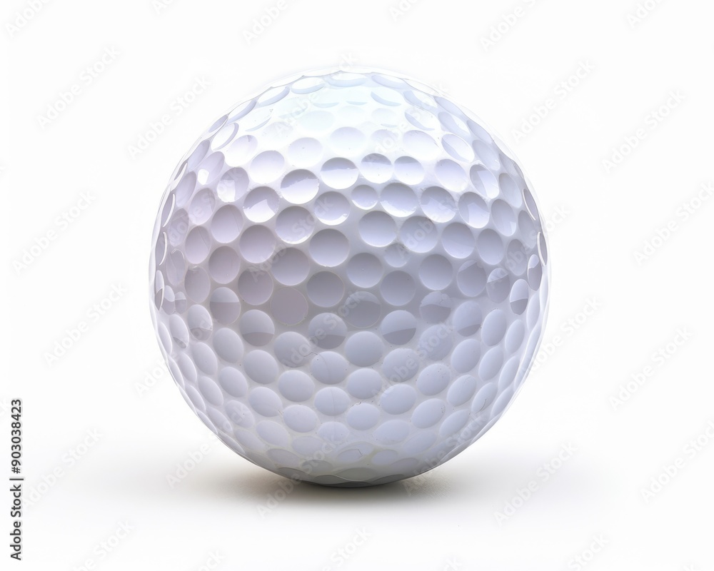 Golf Classic. Symbolic White Golf Ball for Indoor Golfing Industry Golf Classic. Symbolic White Golf Ball for Indoor Golfing Industry