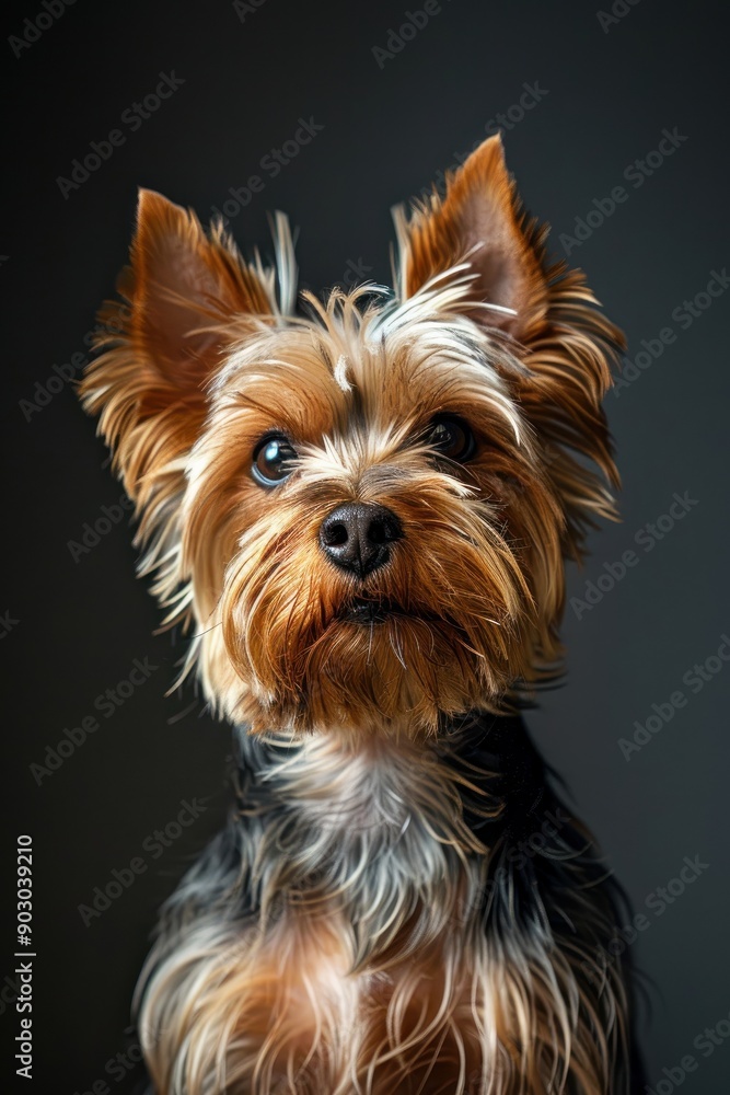 Yorkshire Terrier in Dramatic Lighting Yorkshire Terrier in Dramatic Lighting