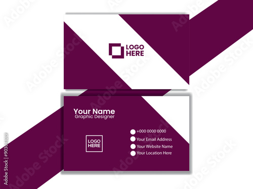 corporate business card design template